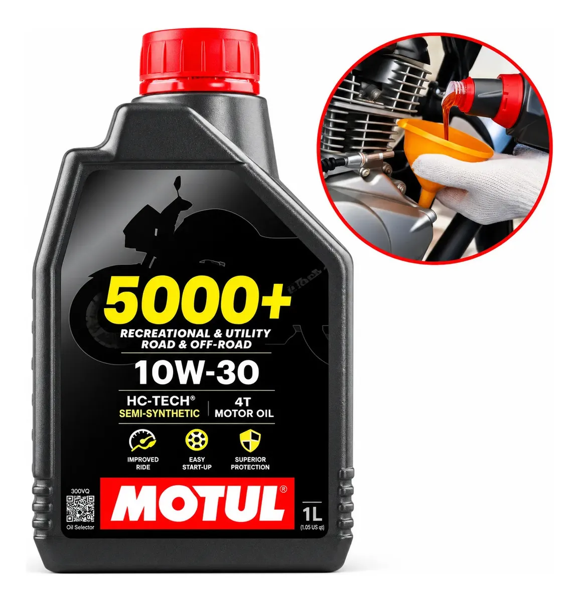 Óleo Moto 10W-30 Motul 5000+ Semissintético