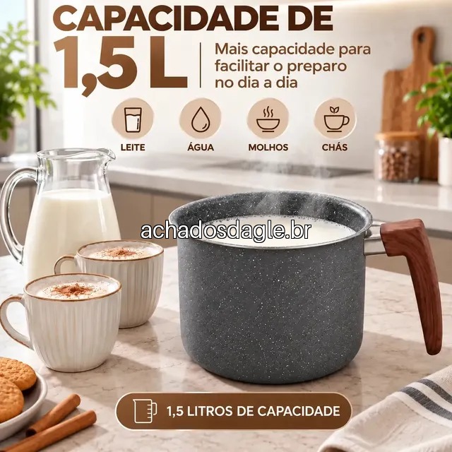 Leiteira Fervedor Antiaderente 1,5l Granito