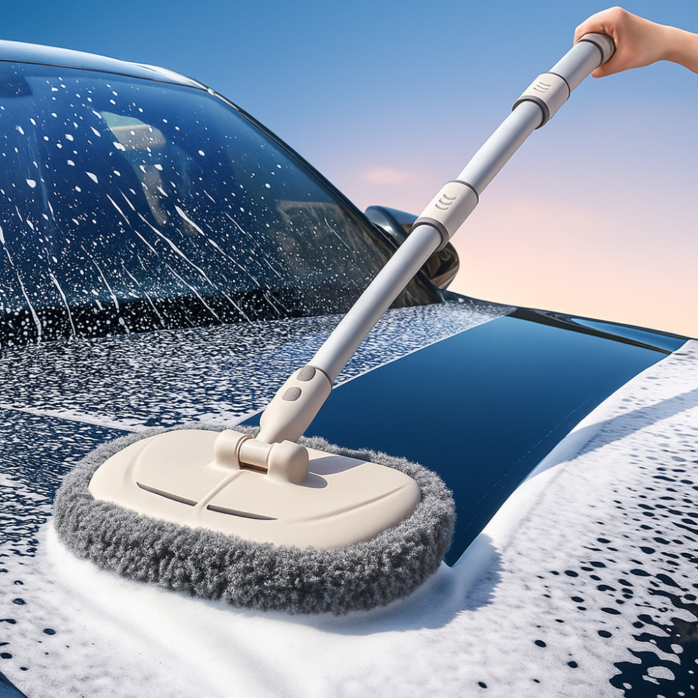 Escova De Limpeza Automotiva Mop Extensível Multiuso Microfibra