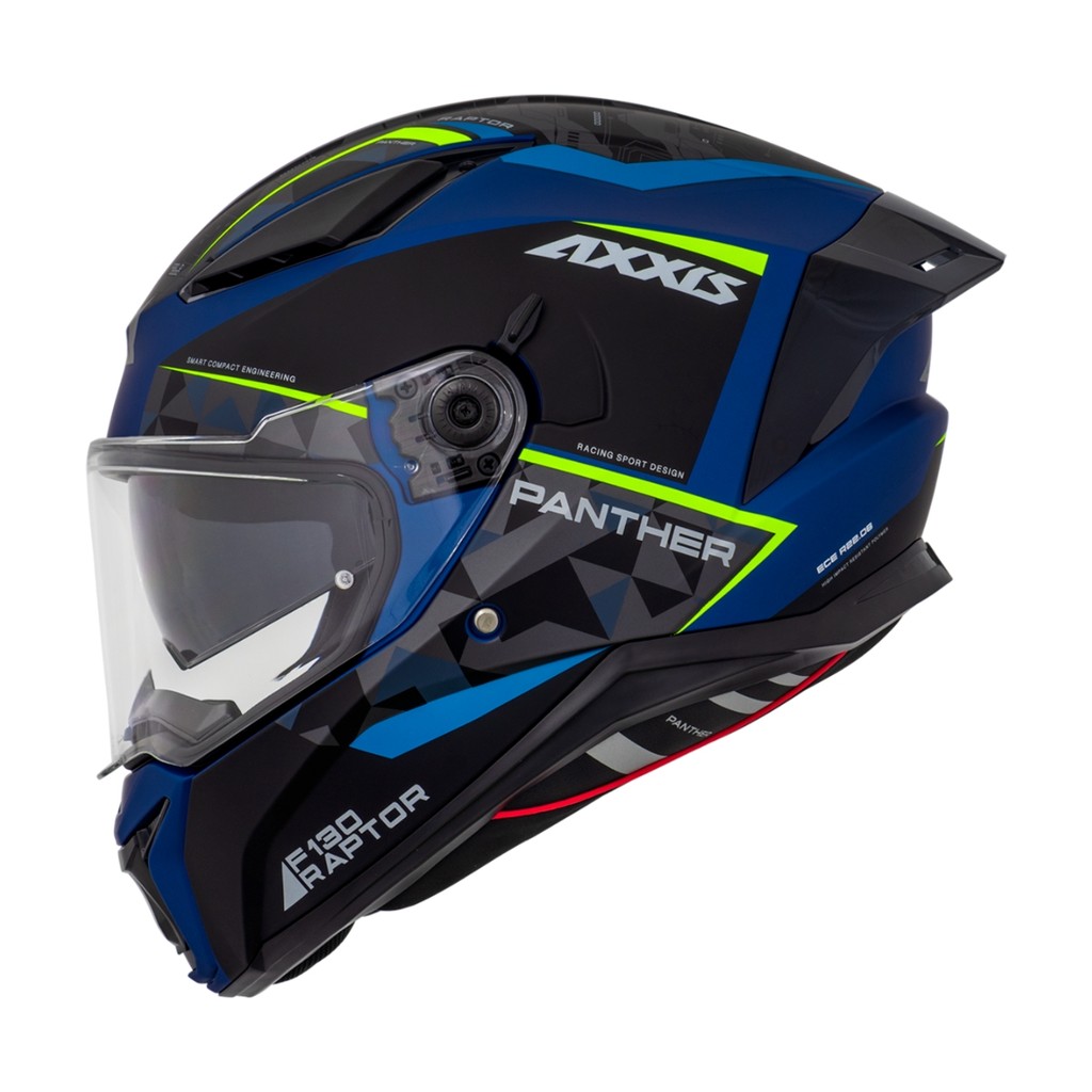 Capacete Moto Axxis Panther Raptor C7 Azul Fosco Com Óculos | Shopee Brasil