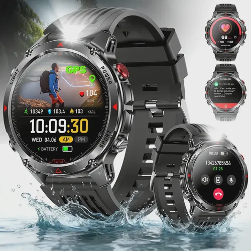 Smartwatch Novante GPS Autônomo Esportivo 530mAh Preto