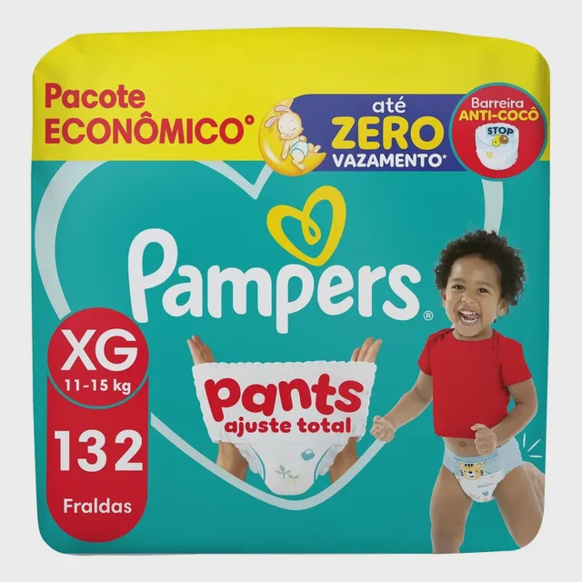 Fralda Pampers Pants Ajuste Total XXXG com 108 Unidades