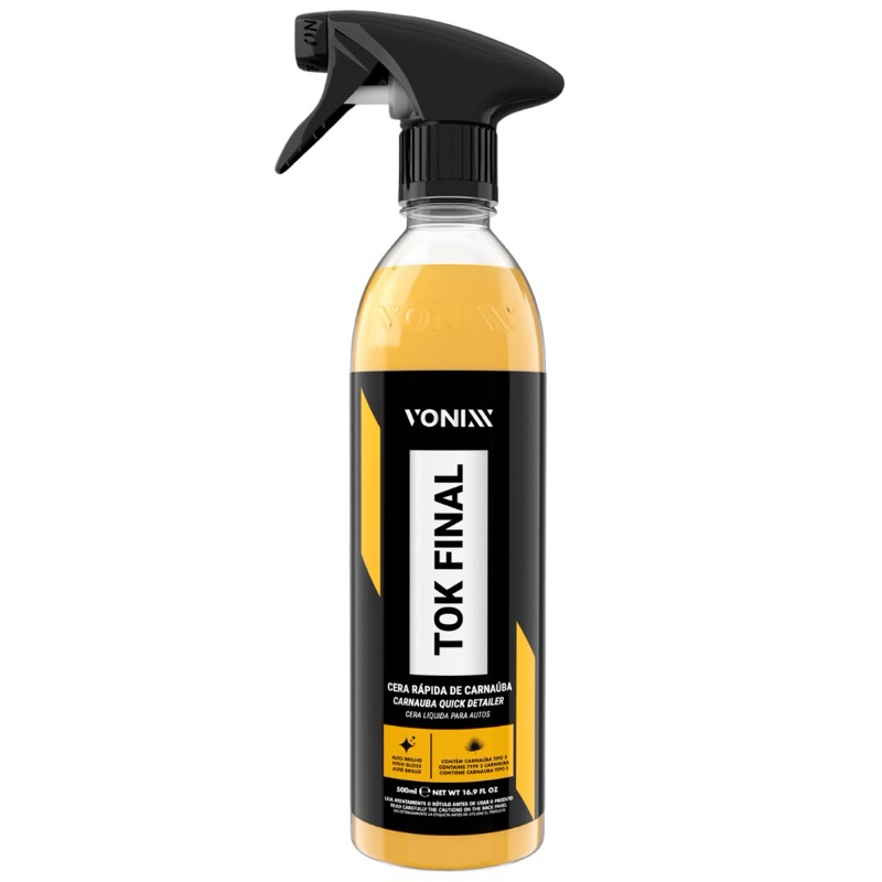 Cera Liquida Automotiva Vonixx Tok Final Carnauba 500ml