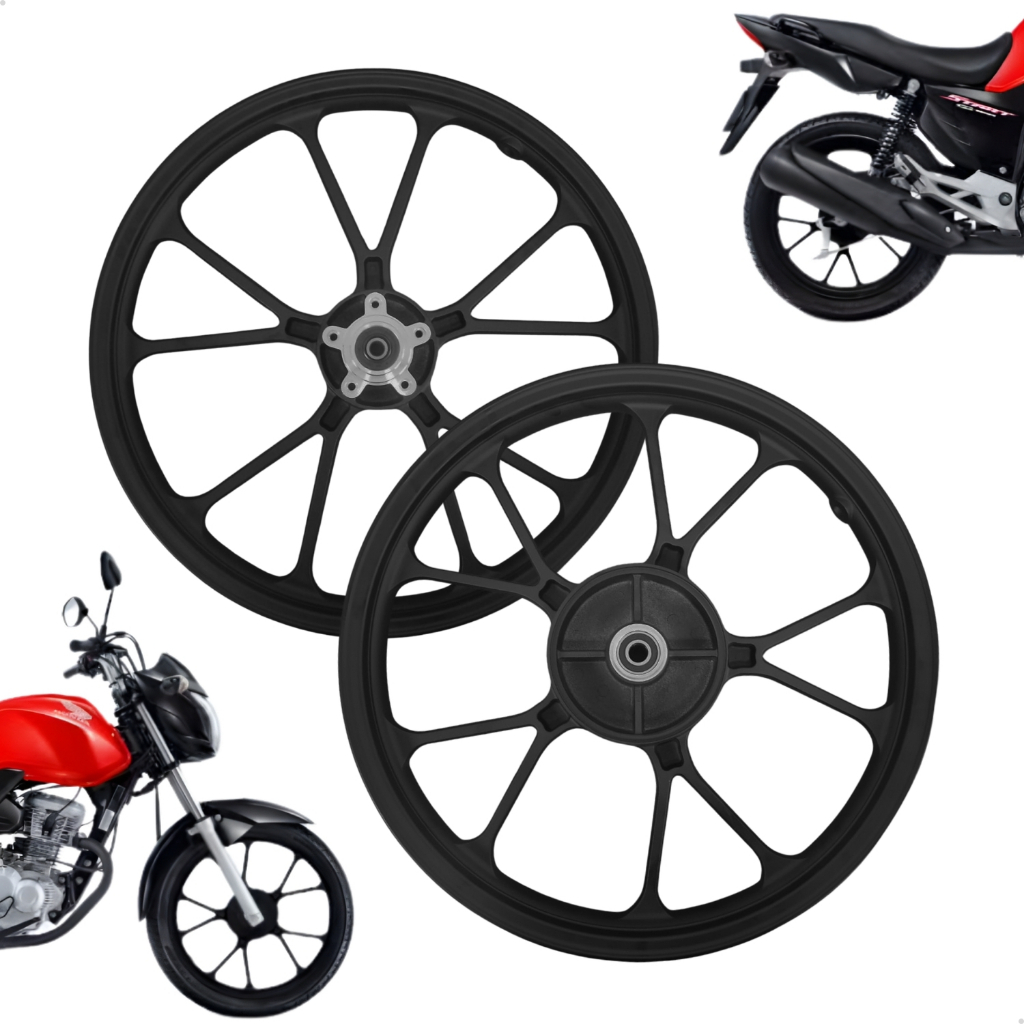 Roda Liga Leve Mod Titan 2026 Fan Titan 150 160 Cg Cargo 160 V Shape Preto