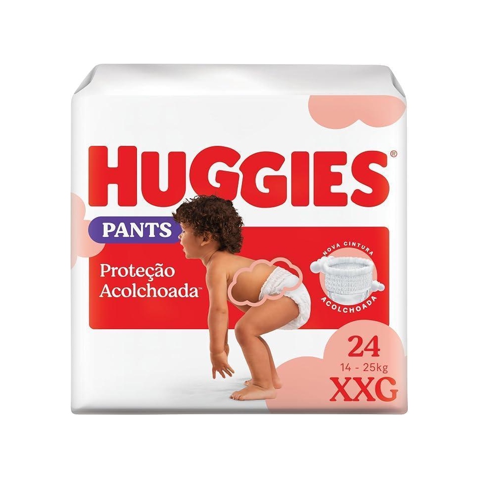 Fralda Huggies Supreme Care Roupinha XXG com 24 unidades