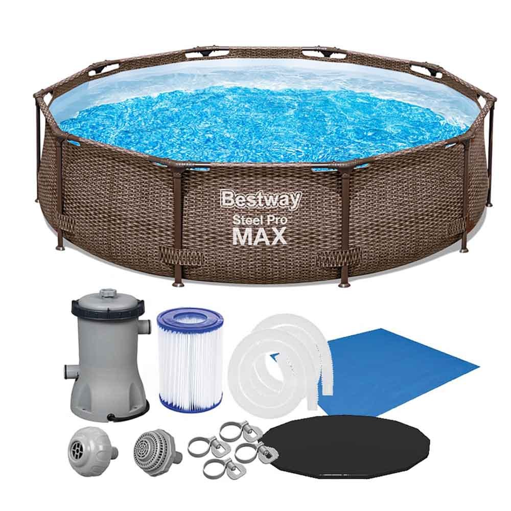Piscina Estrutural 4678L Circular Deluxe com filtro e acessórios Bestway
