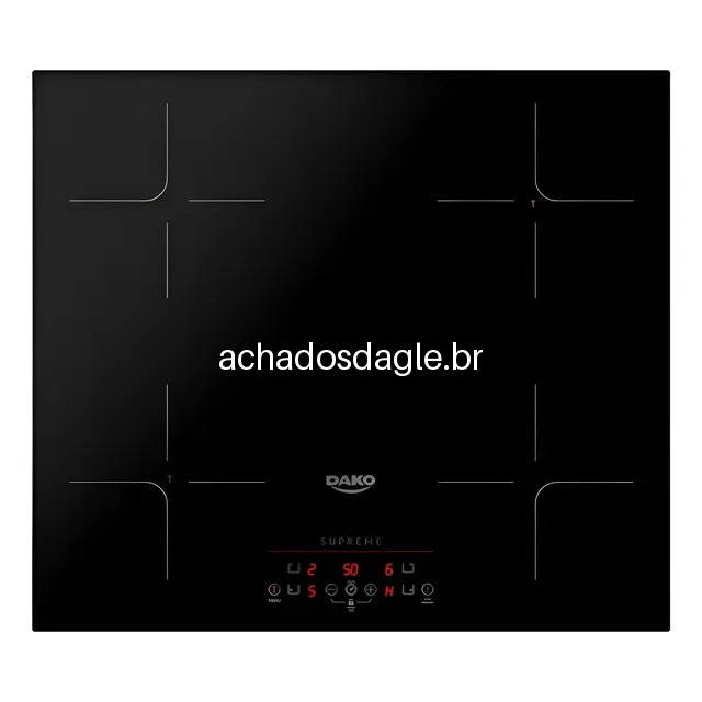 Cooktop Dako Supreme de Indução 4 Bocas Preto para Embutir