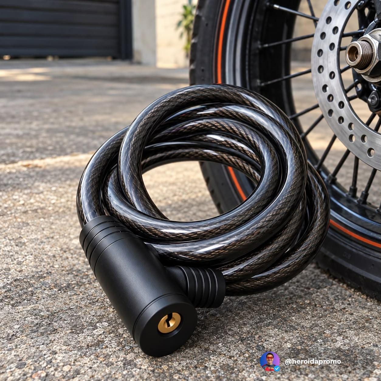 Cadeado Para Bicicleta Com Chave