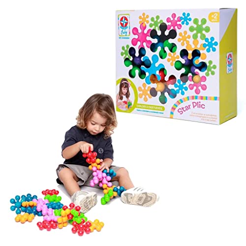 Blocos de Montar Star Plic Estrela 30 Peças Multicor