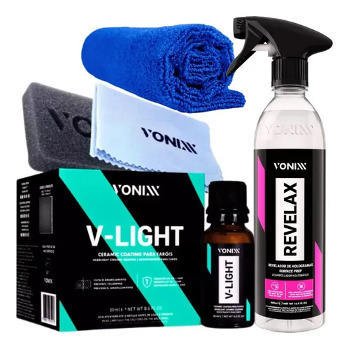Kit Vitrificador de Faróis Vonixx V-Light 20ml