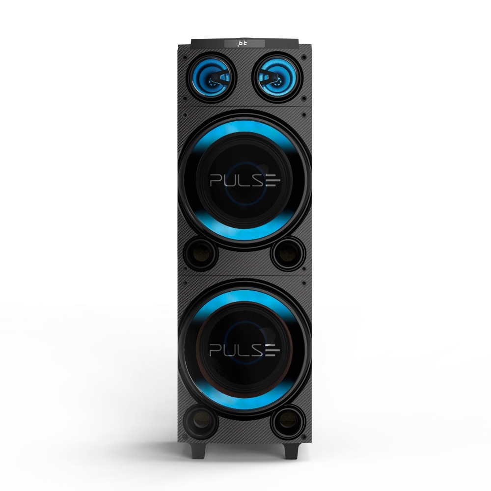 Caixa de Som Torre Pulse Double 10 Pol. 1800W RMS BT LED SP507
