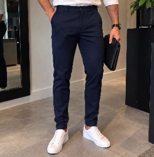 Calça Sarja Masculina Alfaiataria Social Sport Fino Slim (38 a 46)