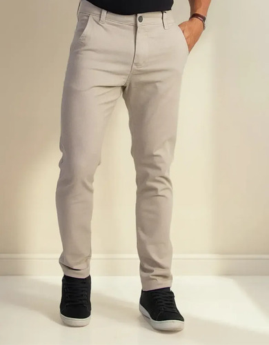 Calca Sarja Social Masculina Esporte Fino com Elastano (36 ao 48)