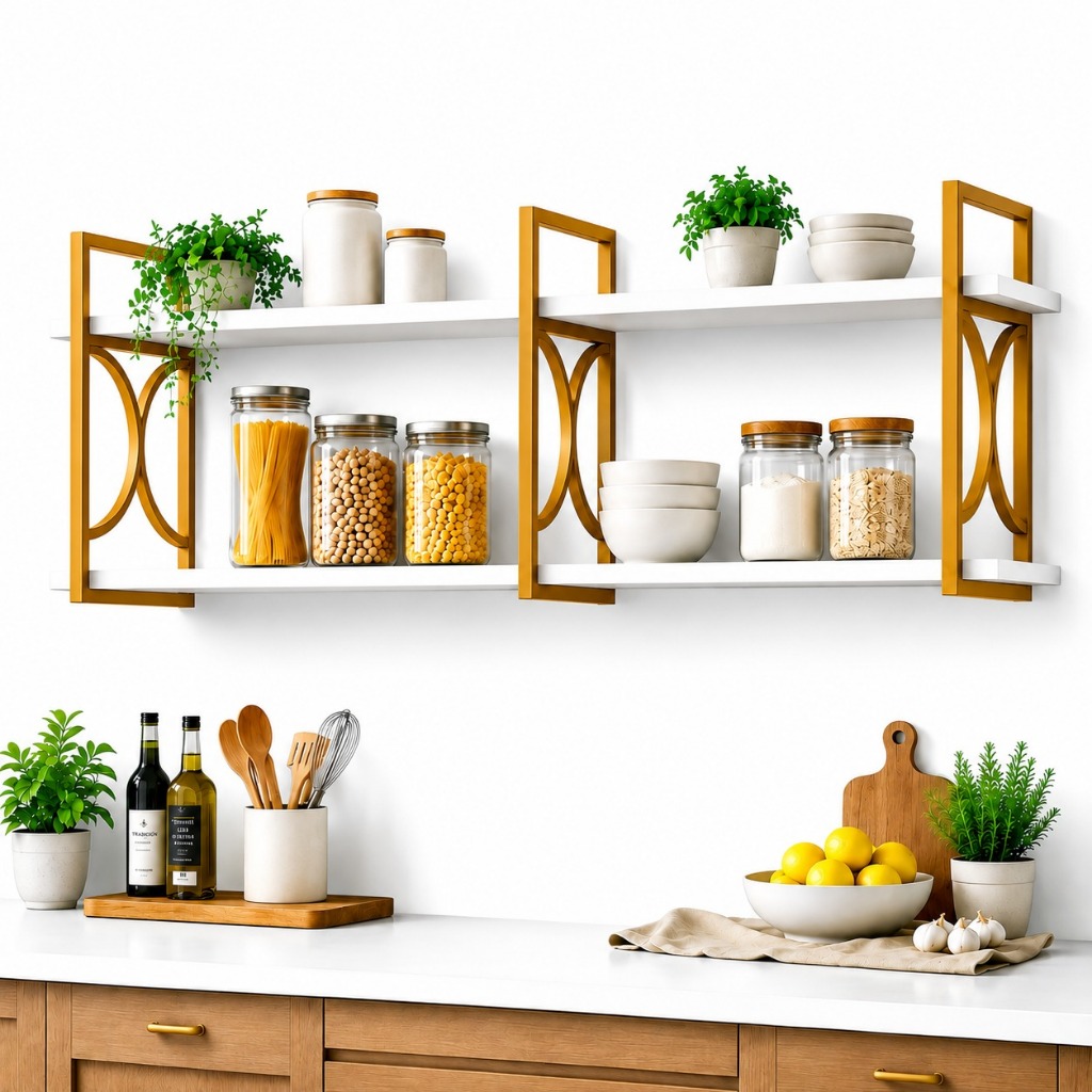 Prateleira Industrial Suspensa Nicho Decorativo Organizador Parede MDF Premium Sala Quarto Cozinha | Shopee Brasil