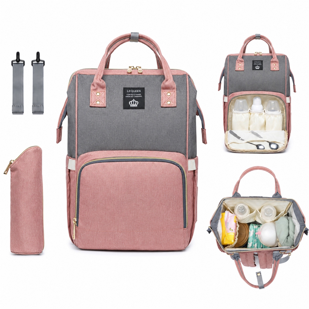 Mochila Bolsa Maternidade Lequeen Original