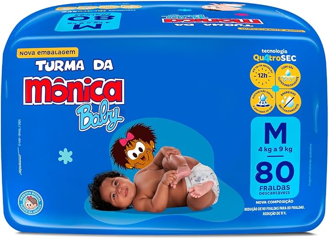 Fralda Turma da Mônica Baby Giga