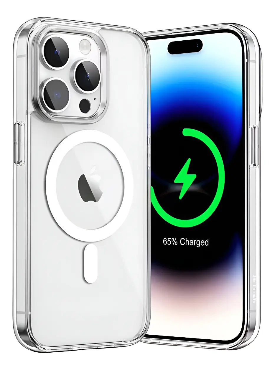 Capa Capinha Magnética Magsafe Premium Transparente iPhone 12 Ao 17 iPhone 15 Pro Max