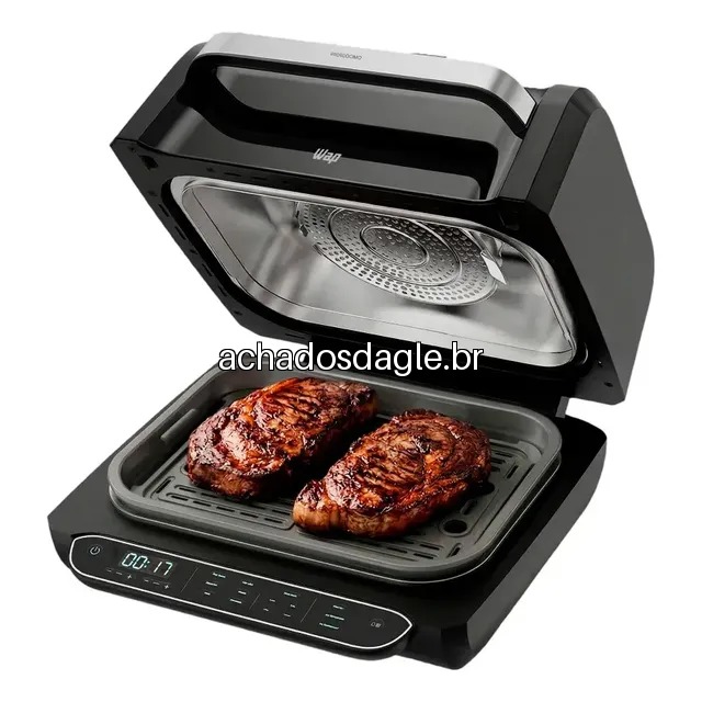 Air Fryer Digital Wap Barbecue Heat 8 em 1 WC AB1030 10L 220V Preta