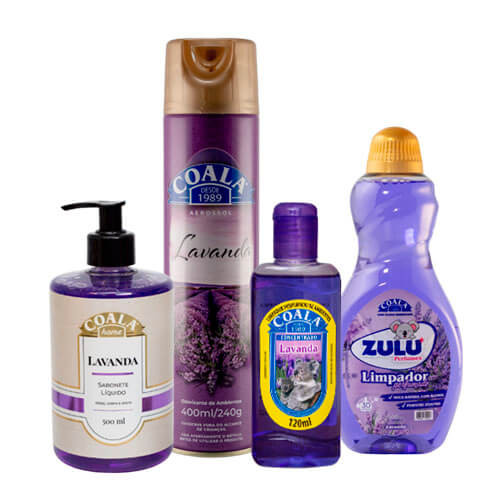 Kit Casa Limpa Coala/Zulu Perfumes Lavanda
