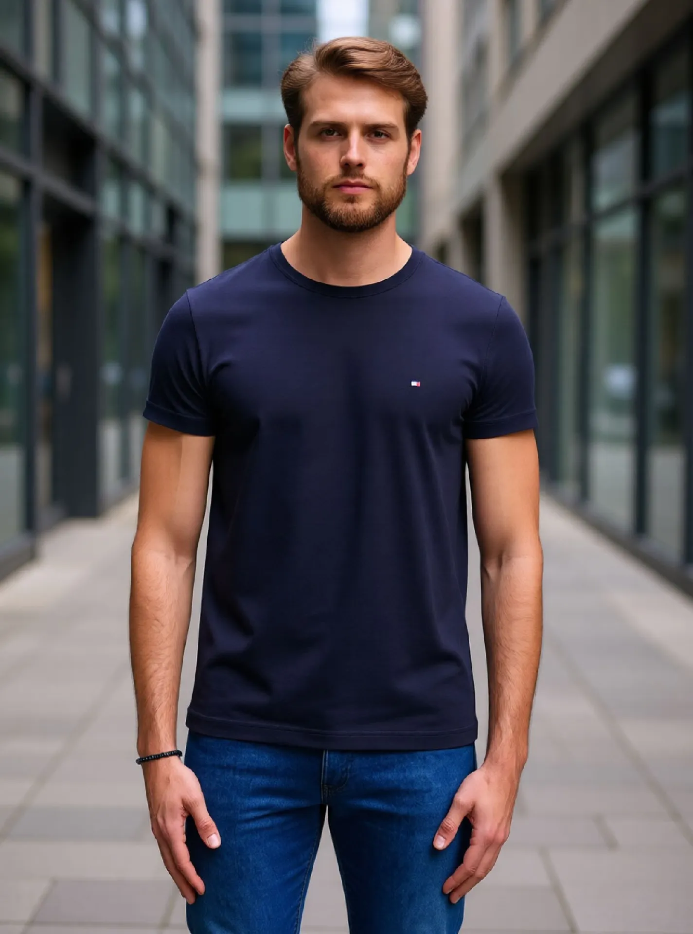 Camiseta Tommy Hilfiger Core Stretch Slim Thmw0mw27539thdw5g