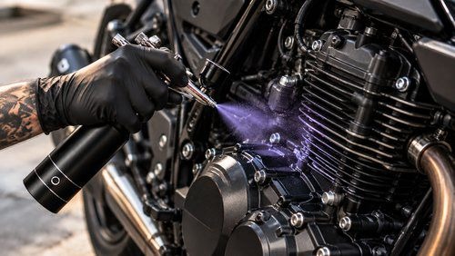 Aerógrafo Recarregável Mini Compressor Sem Fio Portátil Preto