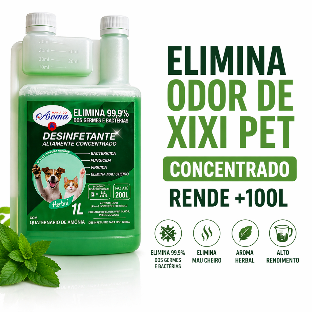 Desinfetante Herbal Pet Concentrado 1L