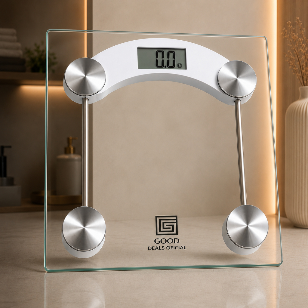 Balança Digital Corporal de Vidro Portátil até 180kg