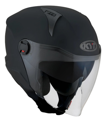 Capacete Kyt D-city Plain Fosco Aberto Com Viseira Solar