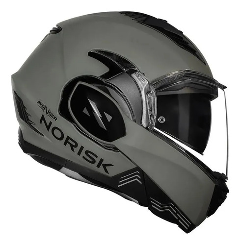 Capacete Norisk Avenger Monocolor Verde Fosco 58