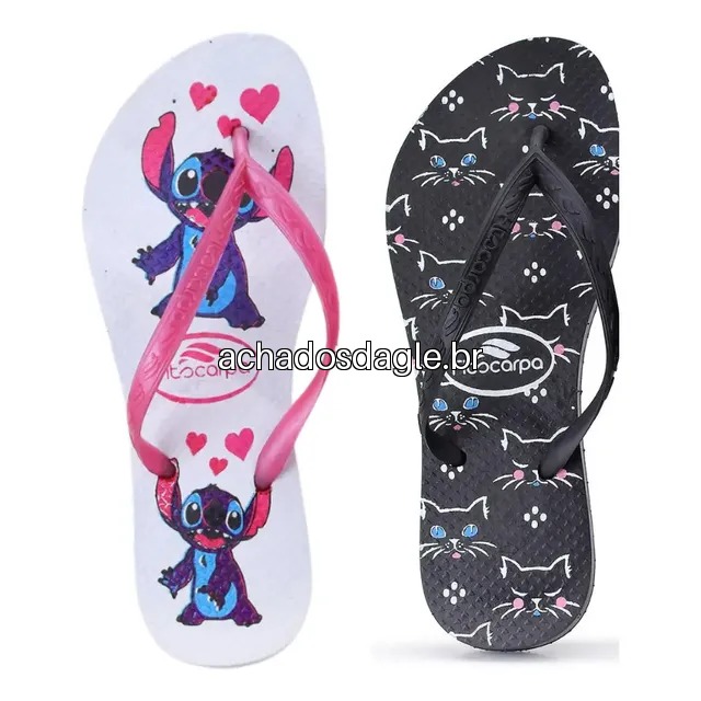 Kit 2 Chinelo Feminino Ortopédico Macio