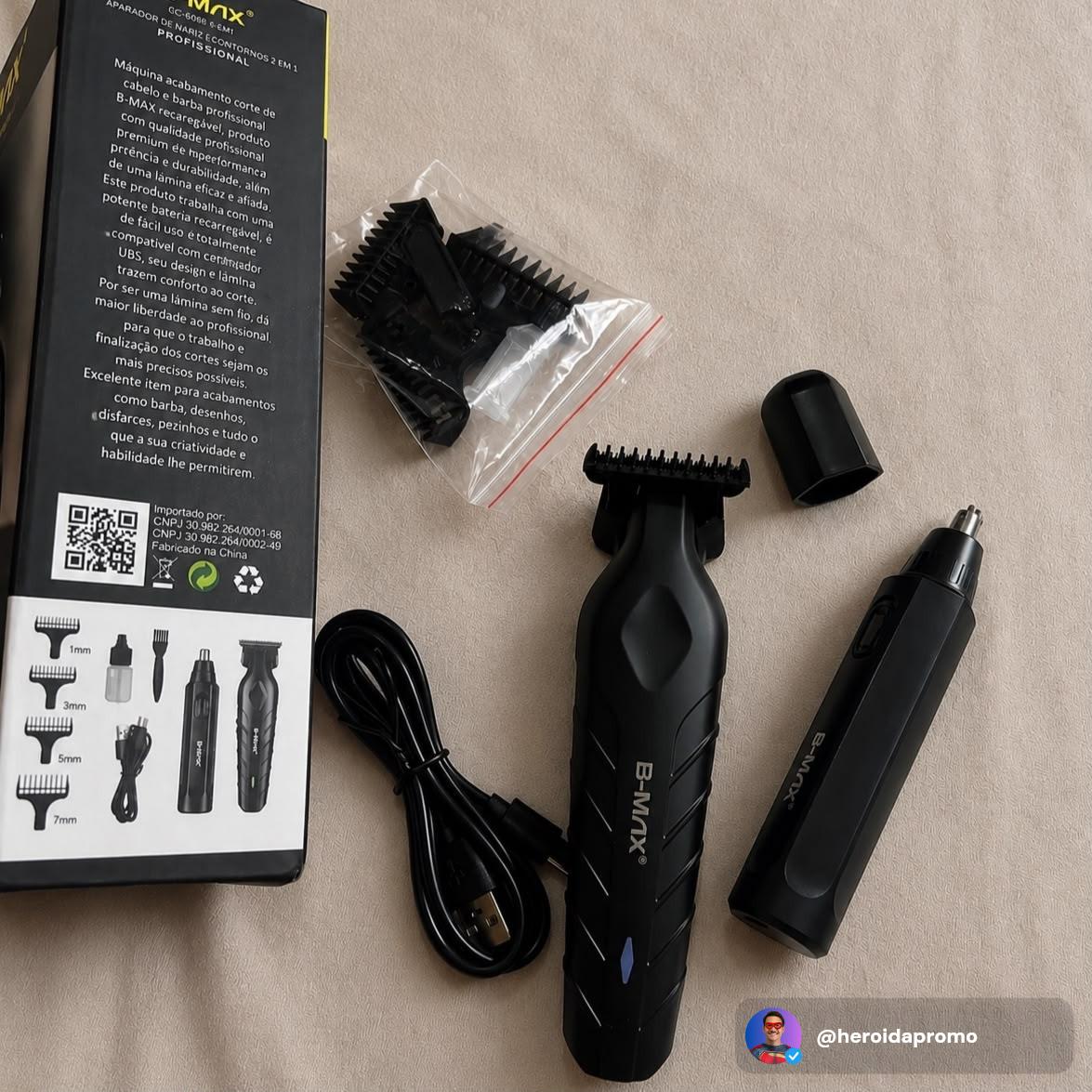 Máquina de Corte Profissional com Aparador de Nariz