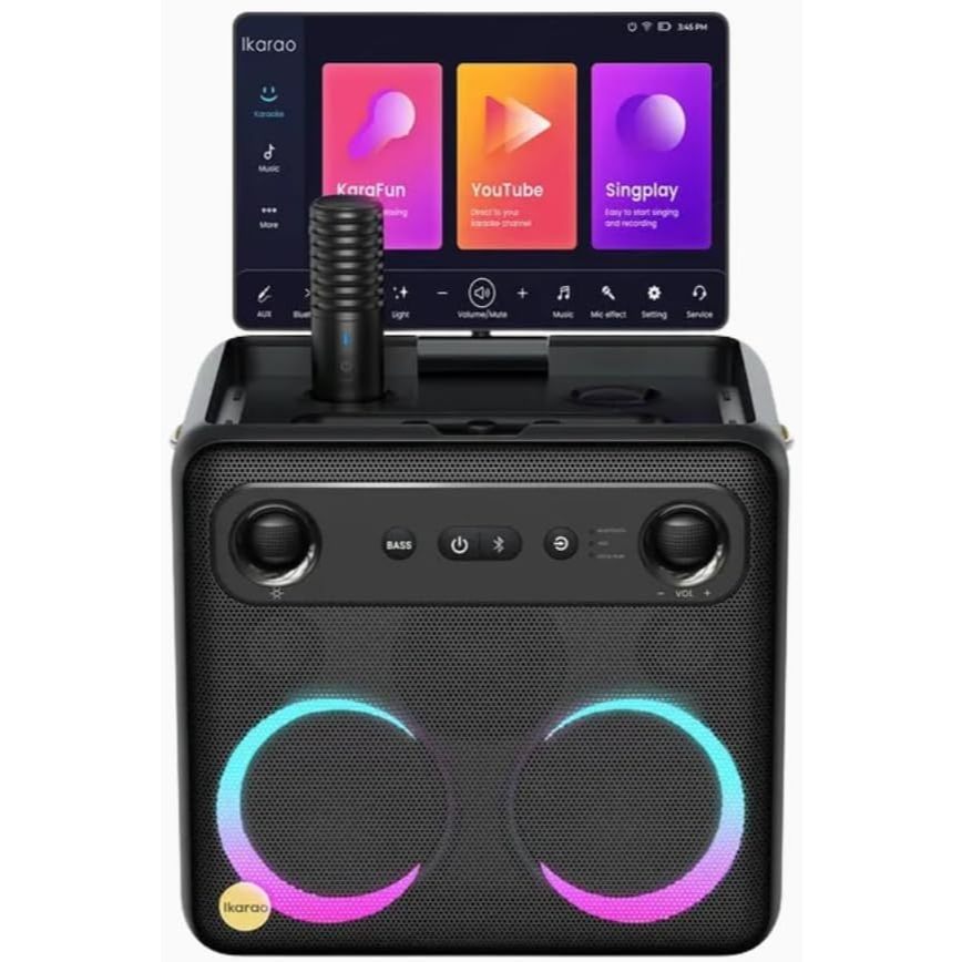 Caixa de Som Karaokê Joog Ikarao X2 300W