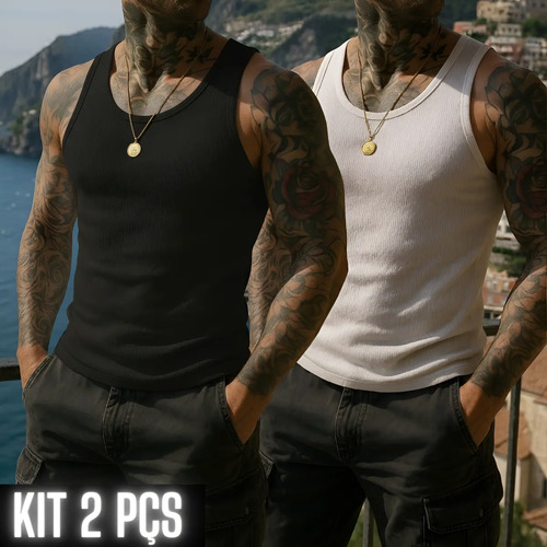 Kit 2 Regatas Americana Canelada