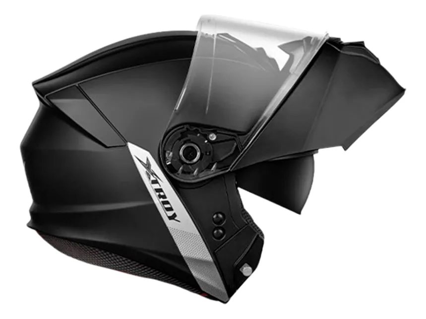 Capacete Para Moto Escamoteável Xtroy Modular Msv 722 Solid