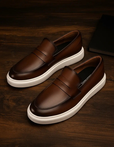 Sapato Loafer Masculino Mocassim de Couro Casual Comfort (37 ao 46)