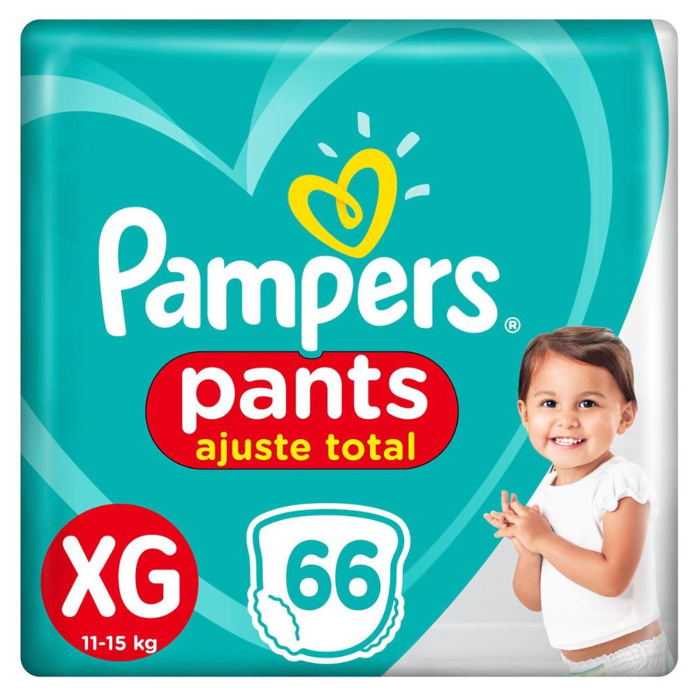 Fralda Pampers Pants Ajuste Total XG 66
