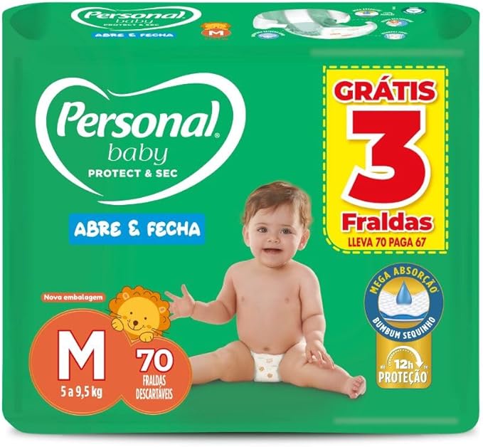 Personal Baby Protect & Sec 70 unidades