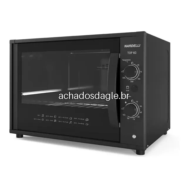 Forno Eletrico de Bancada Nardelli 60 Black 60 Litros Preto 220v
