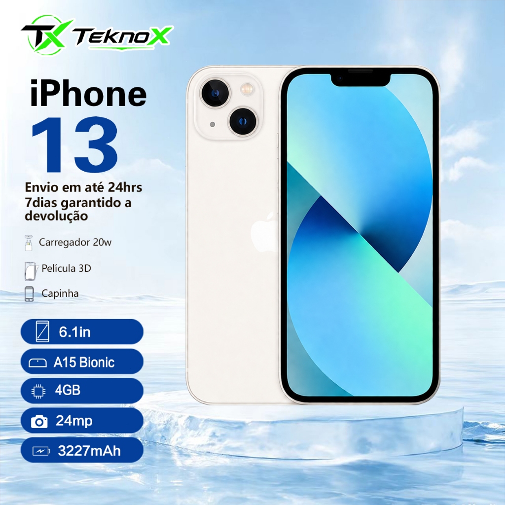 Celular Apple iPhone 13 128GB/256GB Vitrine