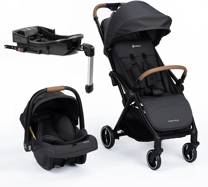 Travel System Safety 1st Spark Plus Trio com Isofix Black Graphite 0 a 22 kg