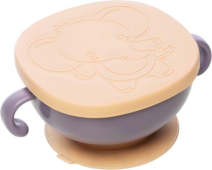 Oferta: LYOR - Bowl com Tampa e Ventosa Baby Elefante Rosa Plástico