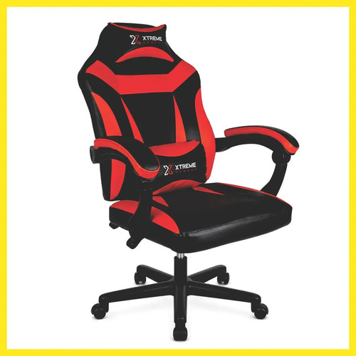 Cadeira Gamer Ergonômica Reclinável 130º Vermelha