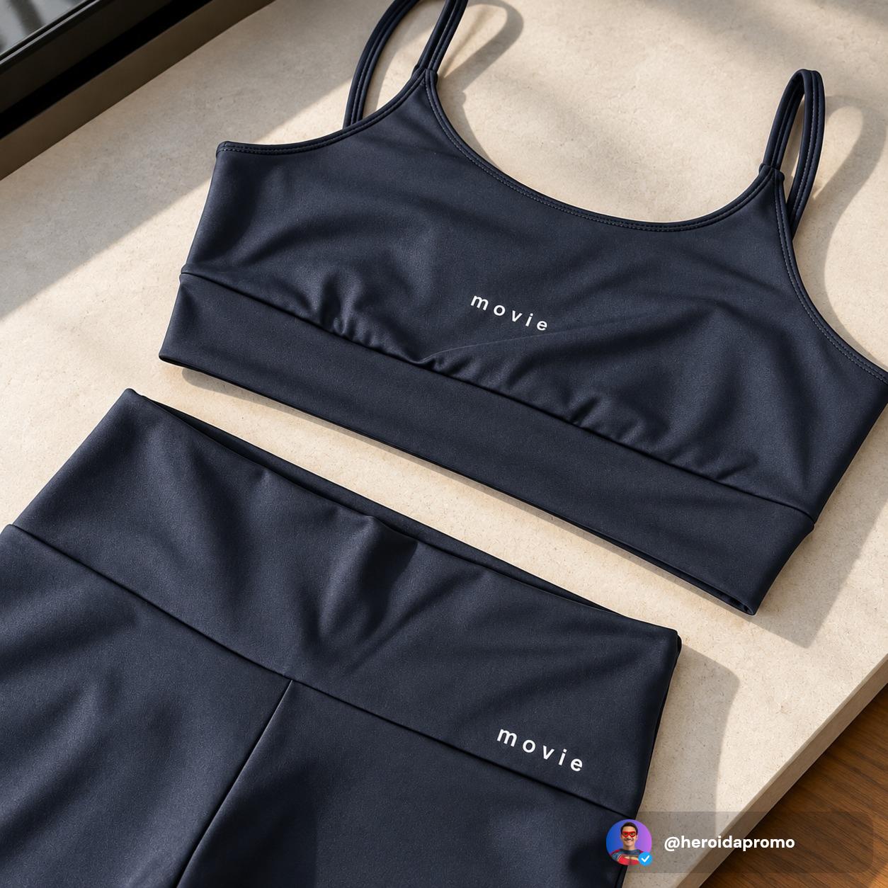 Conjunto Fitness MOVIE Top + Calça