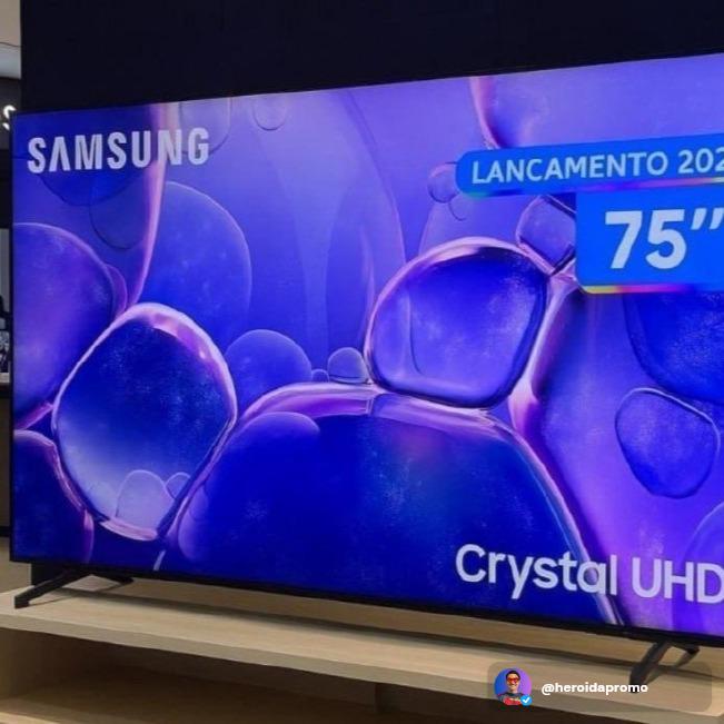 Smart TV 75 polegadas Samsung Crystal UHD 4K 2026