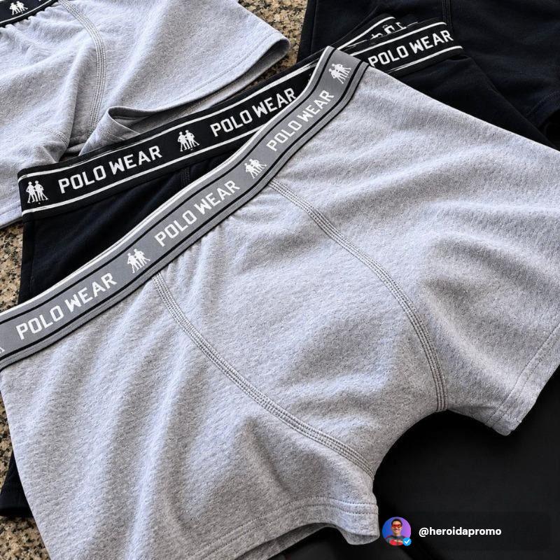 Kit com 4 Cuecas em Algodao Polo Wear