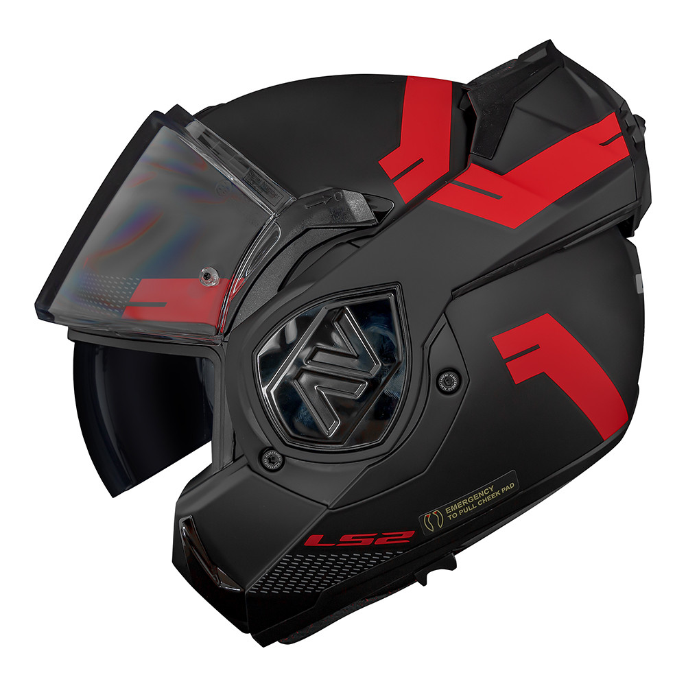 Capacete Ls2 Advant KPA Bend Preto e Vermelho | Shopee Brasil
