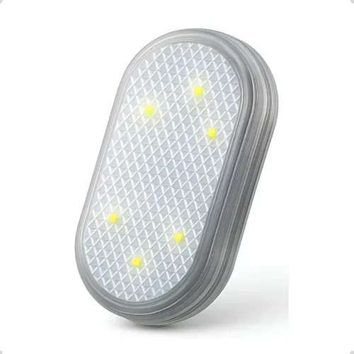 Kit 2 Lampadas LED Branca Toque Adesivo Velcro para Interior de Carro
