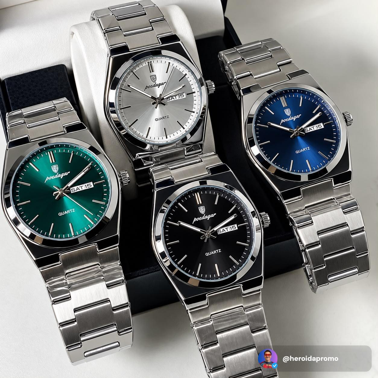 Relógio Masculino Poedagar Old Money (3 cores)