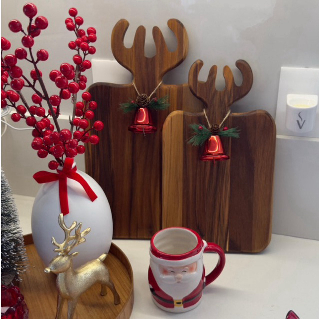 Kit Tábua Alce P e M - Decorar Corte Servir Mesa Posta Cervo Rena