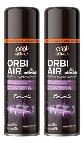 Kit 2 Limpa Ar Condicionado Carro Higienizador Spray